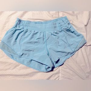 Lululemon shorts light blue , size 10